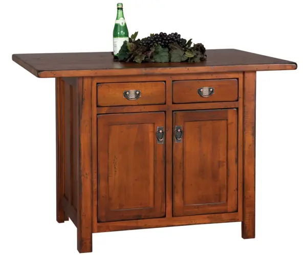 Ancient Mission Island With Butcher Block Top
