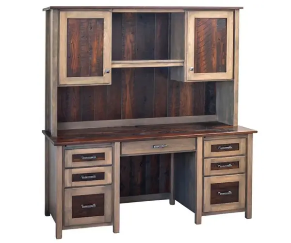 Loft Desk with Hutch